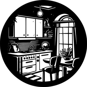 recommend clip art: Kitchen - High Quality Vector Logo - Vector illustration ideal for T-shirt graphic