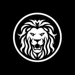 Lion | Minimalist and Simple Silhouette - Vector illustration