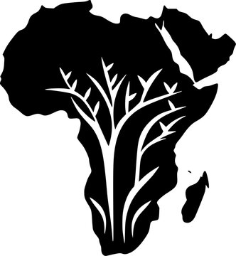 recommend clip art: Africa - High Quality Vector Logo - Vector illustration ideal for T-shirt graphic
