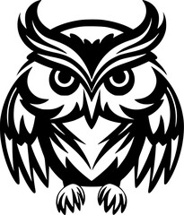 Owl - High Quality Vector Logo - Vector illustration ideal for T-shirt graphic
