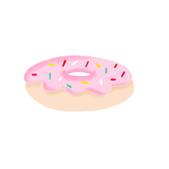 donut isolated on white