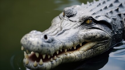 Obraz premium Crocodile in the water.