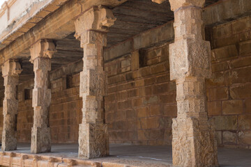 Interiors of Jambukeswarar Akhilandeswari Temple, Tiruchirappalli, Tamil Nadu , India