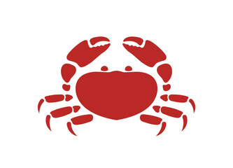 red crab logo, eps 10 format	