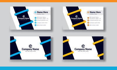 Modern Minimal Business Card Design with Best Color Combination. Creative, Smart Business Card Design	
