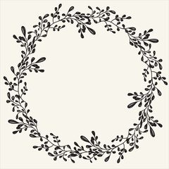 Vintage wedding frame with lilac flower, leaves. Wedding ornament concept. Floral poster, invite. Vector decorative greeting card, invitation design background