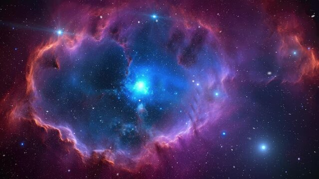 Beautiful nebula in deep space