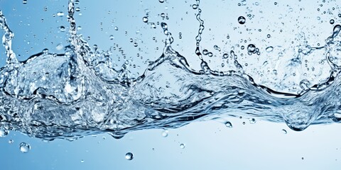 AI Generated. AI Generative. Fresh water splash drop bubble clean sea ocean background decoration graphic art mock up. Fresh organic product graphic poster inspiration