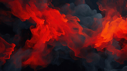 Captivating Red and Orange Ink Splatters