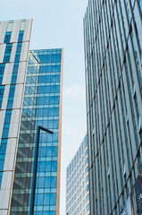 Obraz premium Buildings, business center buildings, background. High tech