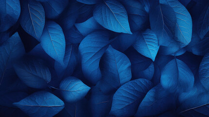 Fototapeta premium Sapphire Leafy Symphony