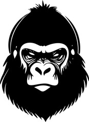Simple gorilla logos tattoo gym