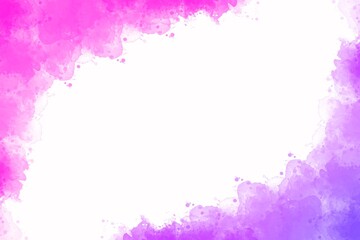 Pink violet watercolor background