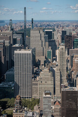 Midtown manhattan, aerial view, skyline, New York, USA
