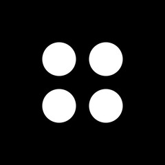 black and white circle logo 