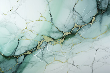 old green marble wall