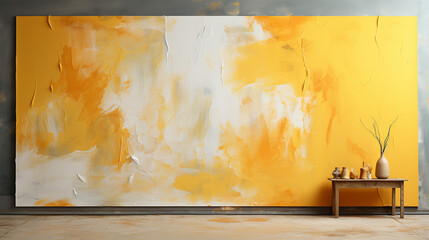 Yellow Bruched wall