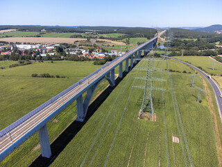 Ilm Viaduct bridge over the river in the Thuringian Forest 01