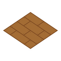 wooden floor tile icon design vector