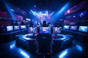 eSports and Gaming, esport tournament in an arena