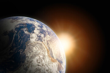 Planet Earth in space, including elements furnished by NASA