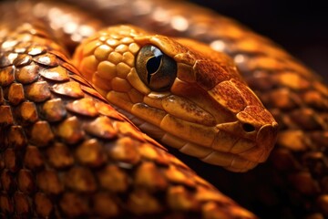 Fototapeta premium macro shot of snake scales peeling off