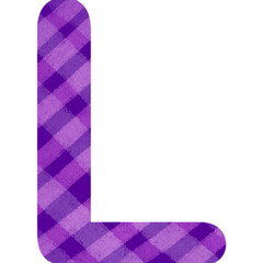 Plaid alphabet