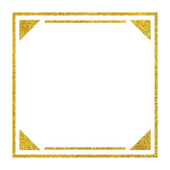 Backgrounds; Materials Sparkling Gold Frame