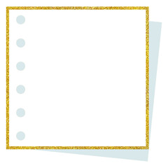 Backgrounds; Materials Sparkling Gold Stripe Frame