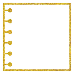 Backgrounds; Materials Sparkling Gold Stripe Frame