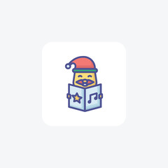 Festive Doll Enchantment Outline Filled Icon