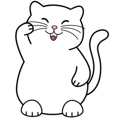 Cute Cartoon Lucky Cat