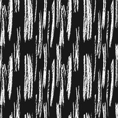 Chalk Hand Drawn Strokes Seamless Pattern