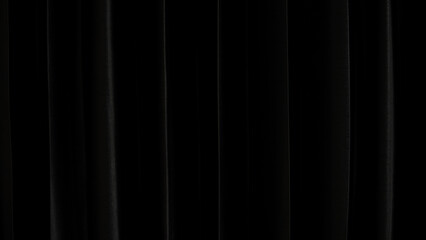 Black curtains texture abstract background