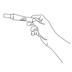 pregnancy test in hand