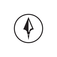 Fototapeta premium Spear logo vector design template