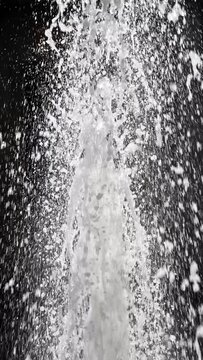 Fountain slow motion loop.
Detail of a fountain shot at 100fps, vertical format.