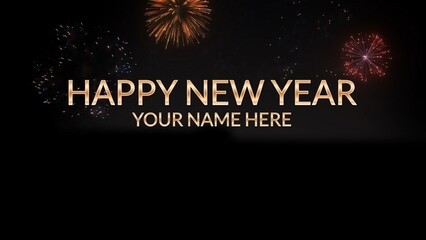 Happy New Year Fireworks Intro