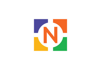 Color group success logo. Team Work Logo. Color wheel symbol. Iconic letter vector. Editable connection icon. partnership color circle monogram.