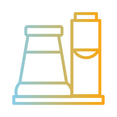 Building Factory Tank Gradient Icon