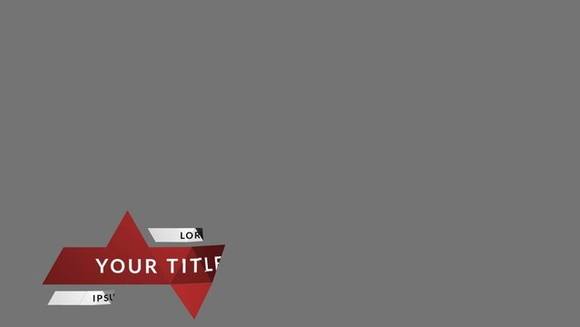 Origami Paper Unfold Lower Thirds