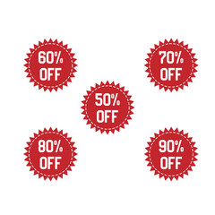 Element design for promotional tag label with simple and aesthetic style