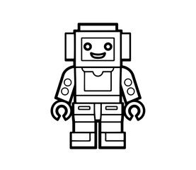 Robots character creator kit vector