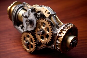 shifting gears on a racing motorcycles gearbox