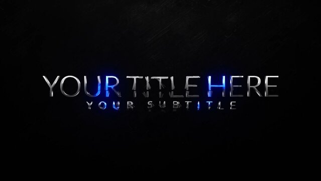 Sci-fi Trailer Title Intro