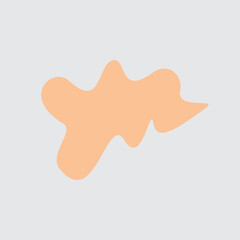 Abstract shape recolorable vector element