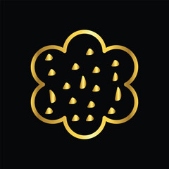gold biscuits icon, vector, template, logo, trendy, collection, flat, design