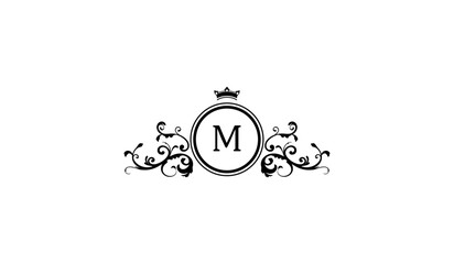 Luxury Diamond Ring Logo M
