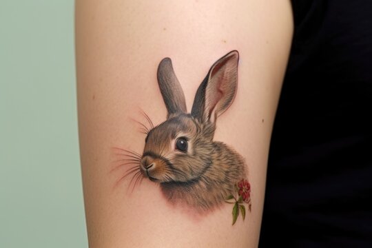 Rabbit Tattoo Design Images (Rabbit Ink Design Ideas) | Rabbit tattoos, Bunny  tattoos, White rabbit tattoo