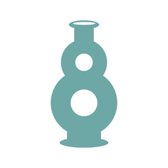 Modern pottery shape recolorable vector element